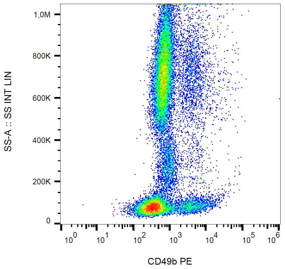 Anti-CD49b / Integrin alpha 2 Monoclonal Antibody (Clone:AK7)-PE Conjugated