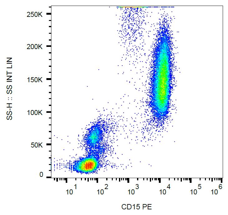 Anti-CD15 / Lewis x Blood Group antigen Monoclonal Antibody (Clone:MEM-158)-PE Conjugated