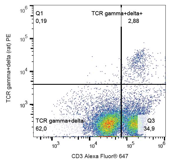 PE Conjugated Anti-TCR gamma/delta Monoclonal Antibody (Clone:V65)